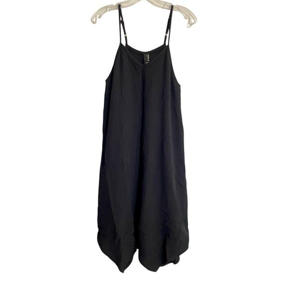 Bobi Los Angeles Dresses & Skirts - Bobi Los Angeles Cotton Gauze Strappy Midi Dress Black Size Large Beach Coastal